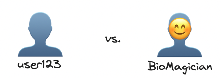 Comparing the difference between a generic or anonymous user and one with greater authenticity.